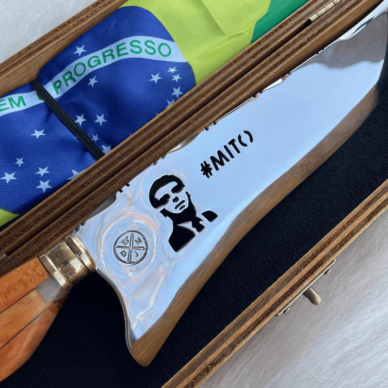 Faca Picanheira Mito | Frete Grátis + Bainha + Seu Nome Grátis