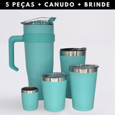 Kit Térmico Premium 5 Peças + Canudo Inox +Brinde Incluso