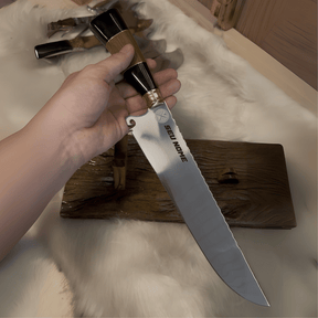 Faca Artesanal 4mm Aço Inox 420C | Seu Nome Personalizado Grátis