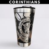 Corinthians – Copo Térmico Preto Personalizado 360° a Laser + Brinde
