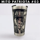 Copo do Capitão #03 – Copo Térmico Preto Personalizado 360° a Laser + Brinde