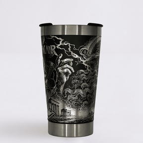 God Of War – Copo Térmico Preto Personalizado 360° a Laser + Brinde