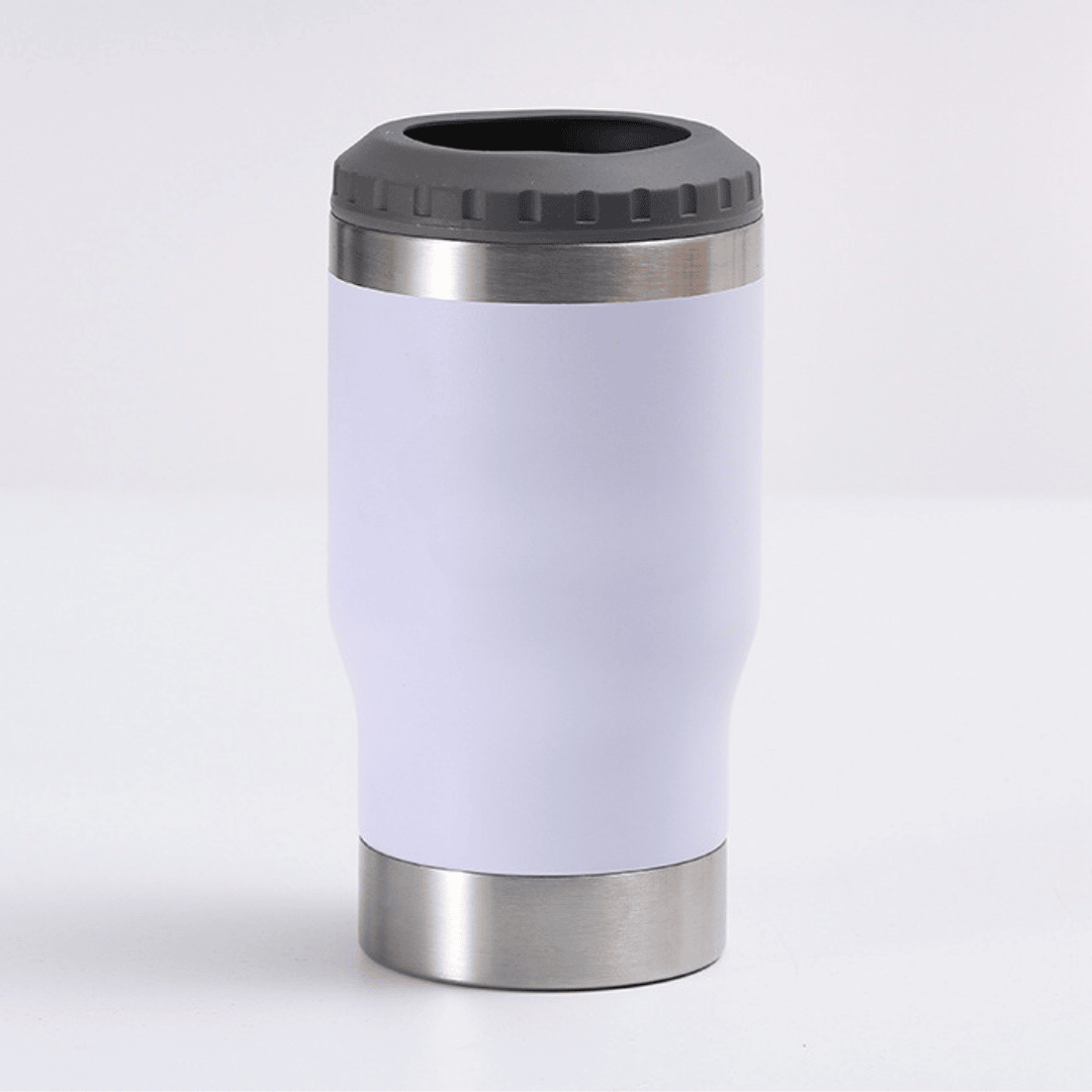 Copo Cooler Térmico Para Latas e Long Neck + 2 Tampas Inclusas