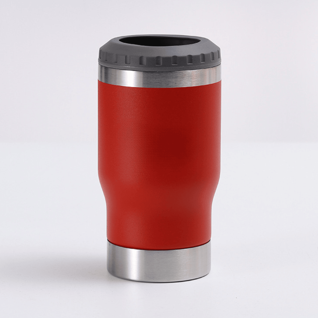 Copo Cooler Térmico Para Latas e Long Neck + 2 Tampas Inclusas