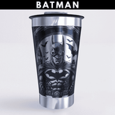 Batman – Copo Térmico Preto Personalizado 360° a Laser + Brinde