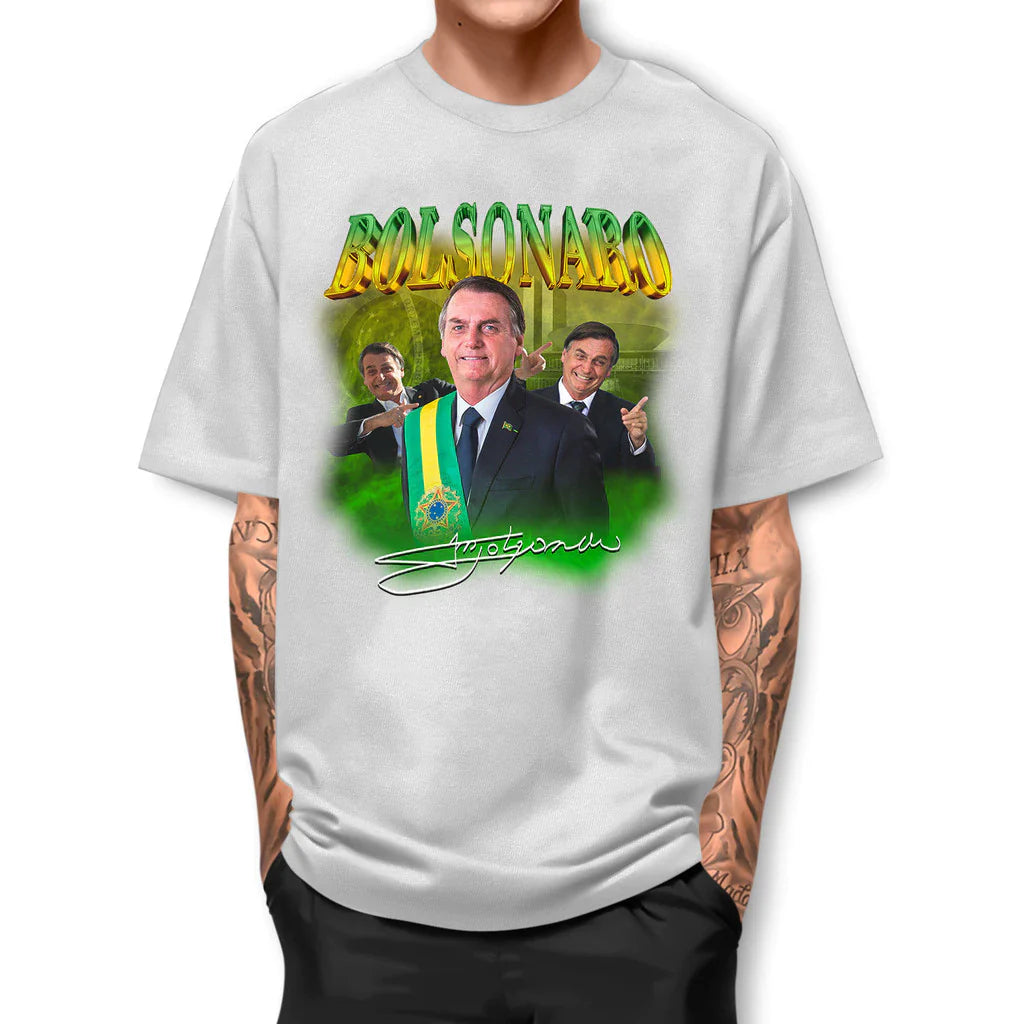 Camiseta Bolsonaro Presidente Basica Street Fio 30.1 Algodao Manga Curta IPJ1 IC