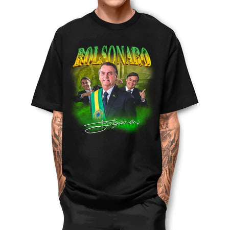 Camiseta Bolsonaro Presidente Basica Street Fio 30.1 Algodao Manga Curta IPJ1 IC
